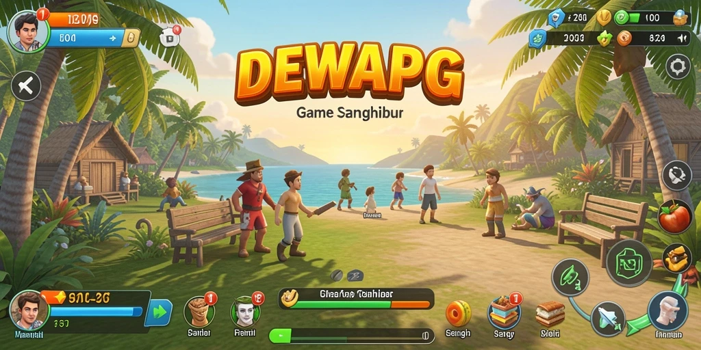 Screenshot gameplay DEWAPG yang menunjukkan aksi seru.