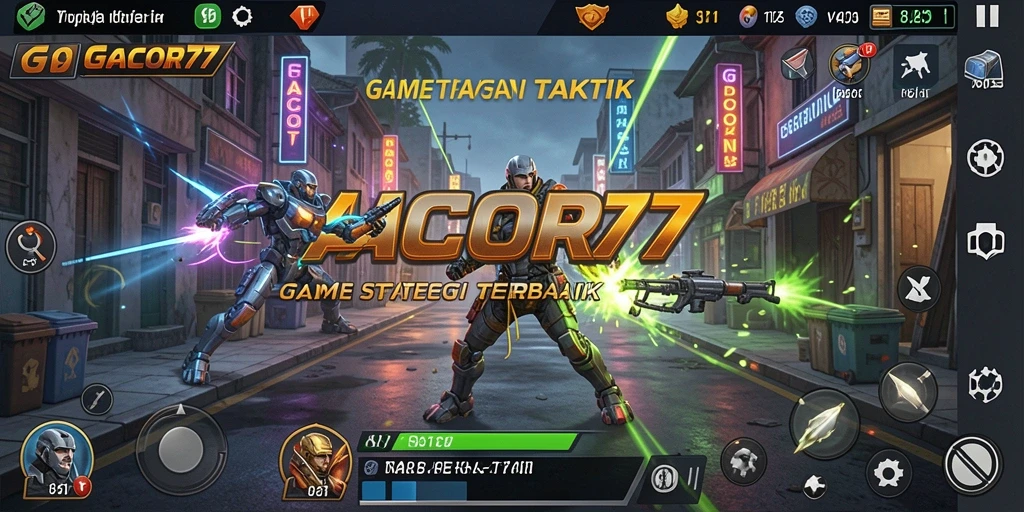 Tampilan gameplay strategis yang mendebarkan di GACOR77.