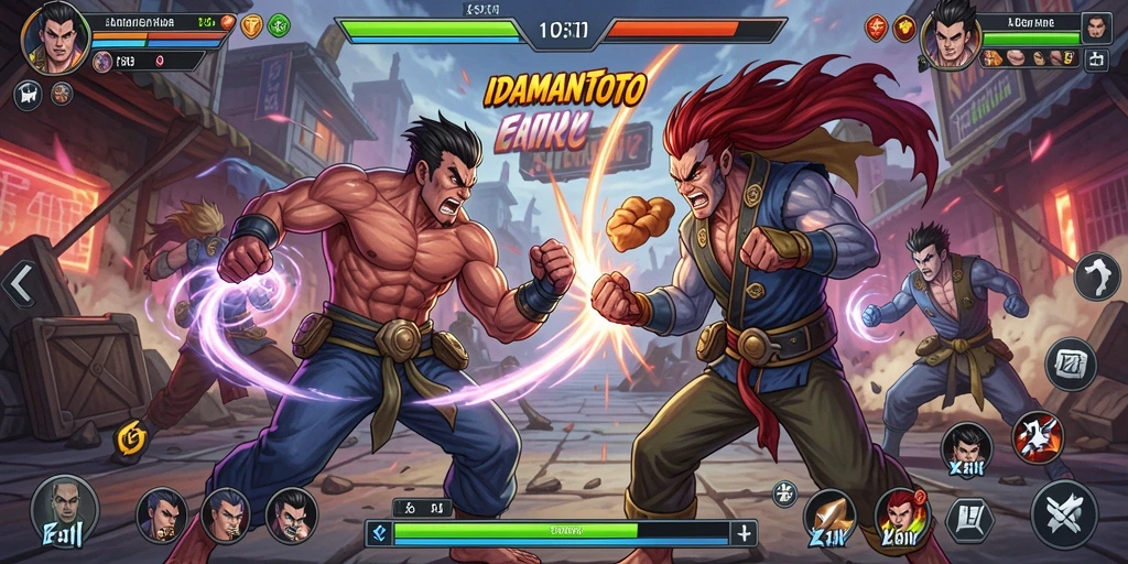 Tampilan gameplay menarik dari IDAMANTOTO saat bertarung di arena.
