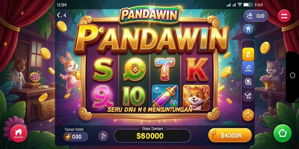 Tampilan visual menarik dari gameplay Slot PANDAWIN.