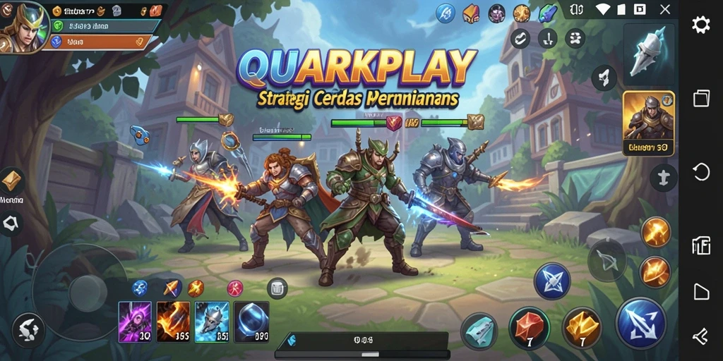 Tampilkan aksi strategis dari gameplay QUARKPLAY yang seru dan menantang.